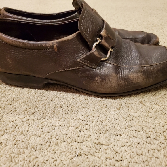 Salvatore Ferragamo Men's Leather Loafers - Picture 4 of 15